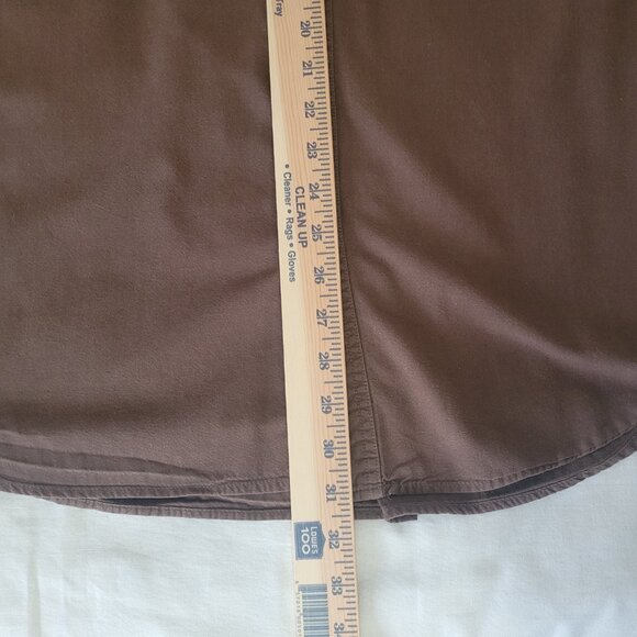 Brown Carhartt Shirt Mens Long Sleeve Size XL - Picture 11 of 15